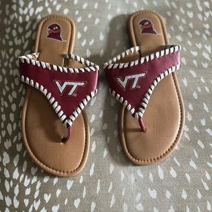 VIRGINIA TECH HOKIES VT GAME DAY OUTFIT SANDALS